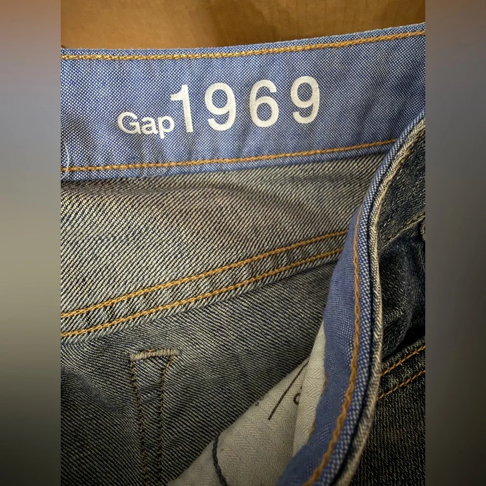 GAP 1969 Long & Lean Jeans Women Size 25 Blue Slim Bootcut Low Rise - Picture 8 of 9